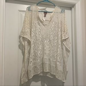 Chico’s White Swimsuit Cover Up L/XL
